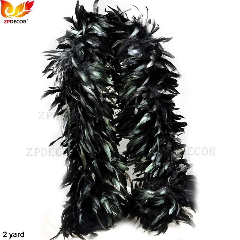 

Чехол ZPDECOR с перьями черного и натурального цвета, хорошие, Длина 15-20 см, 2 ярда, модный дизайн для шоу