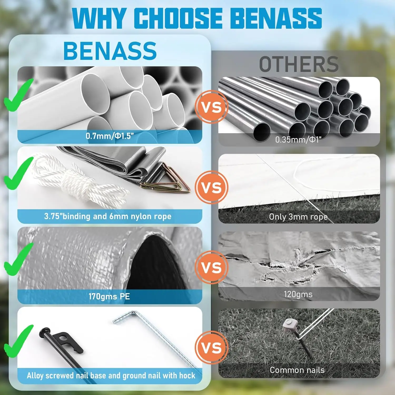 Carport Canopy 10x20 Heavy Duty, Carport Canopy Adjustable Height, Portable Car Port Garage, Car Shelter All Weather, Grey