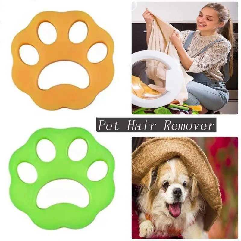 

Best Pet Sticky Hair Remover Silicone Self-cleaning Pet Cotton Hair Catching Collector Clothes Household Cleaning