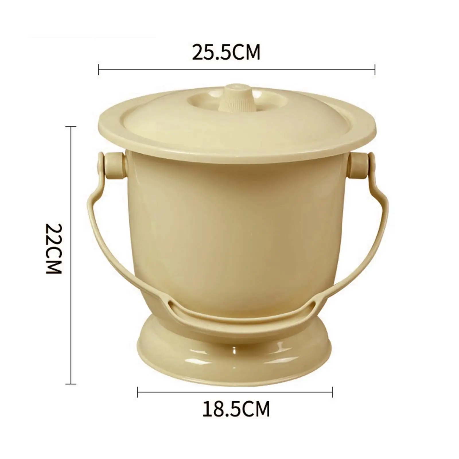 Chamber Pot with Lid Bedpan Spittoon Plastic Urinal Toilet Urinal Bottle