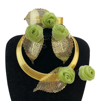 Woman Necklace Jewelry Set Fashion Necklace Earring Ring Bracelet Trend Clothing Jewelry FHK20644 1