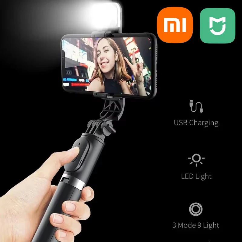 Selfie Stick Wireless Bluetooth 1045mm LED Fill Light Extended Tripod Remote Shutter For Android IOS Cellphone selfie stick tripod selfie stick sports camera selfie stick cell phone selfie stick smartphone selfie stick phone selfie tripod