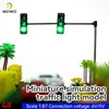 2PCS HO Scale Model Traffic Lights  with Controller ForTrain Railway Railroad Diorama Layout 5