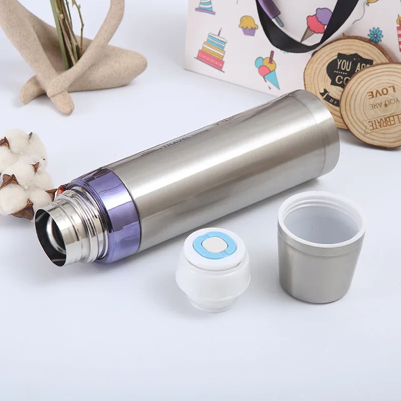 Thermos Alimentaire Portable à Double Couche en Acier Inoxydable