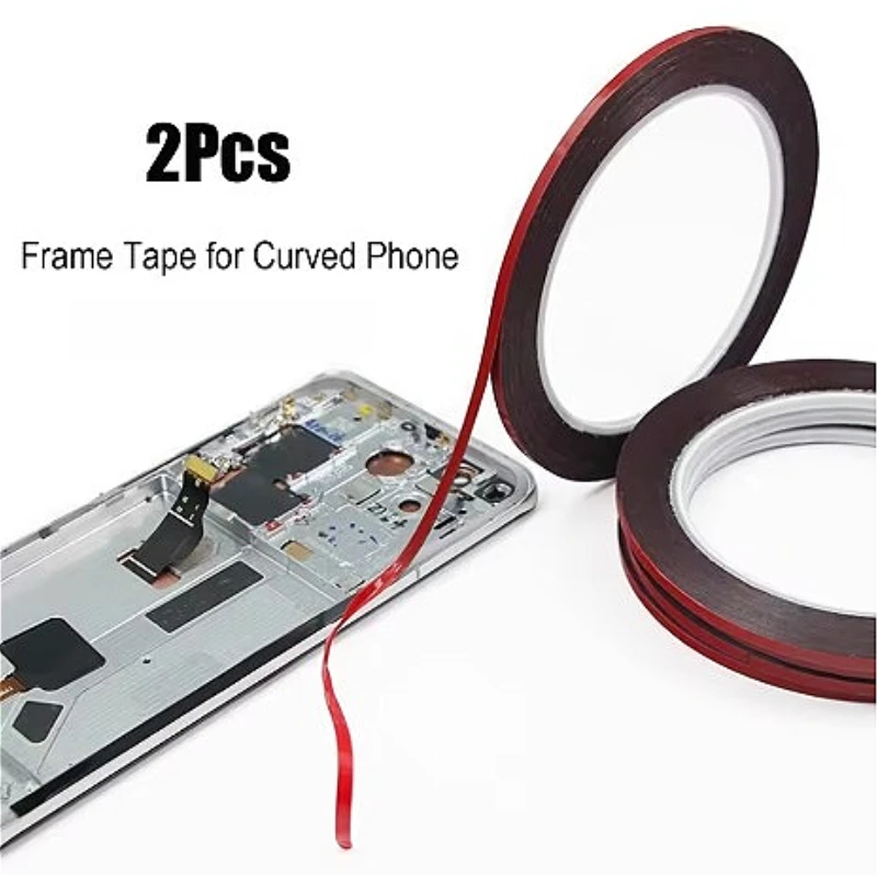 Mobile phone LCD curved screen frame back cover ultra-thin sealant strong foam double-sided tape 1/2/5pcs for Samsung Xiaomi