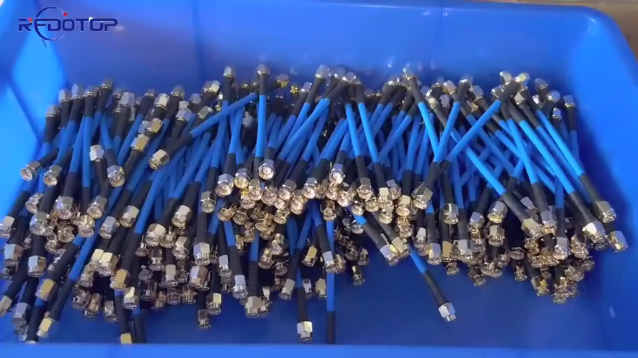 Разъем RG-402 N мама на SMA — Синий полужеллексный коаксиальный кабель RG402 RF