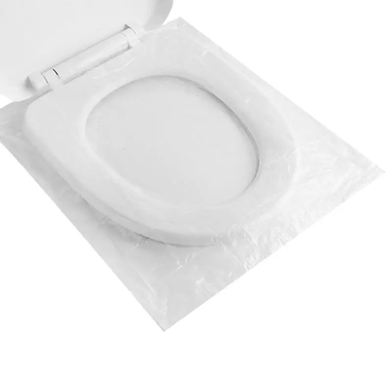 50Pcs Disposable Toilet Seat Cover Mat Portable Waterproof Safety Toilet Seat Pad For Travel Camping