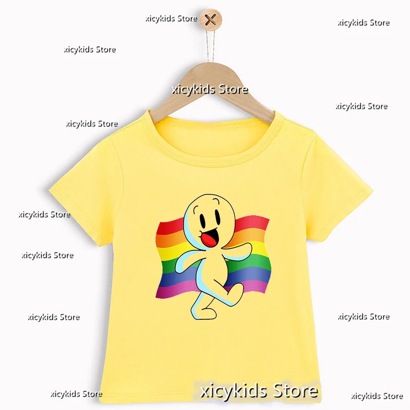 New Arrival Boys T-Shirt Animated Tv Series Oddballs Cartoon Print kids  Tshirts Cute Children'S Clothes Yellow Shirts y2k Tops - AliExpress