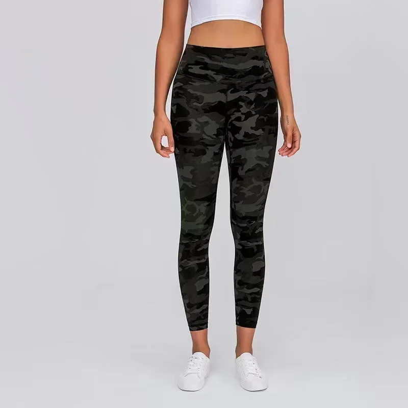 

LuluLogo Women Align Camouflage High Waist Sports Yoga Leggings Gym Mountaineering Outdoor Training Running Fitness Trousers