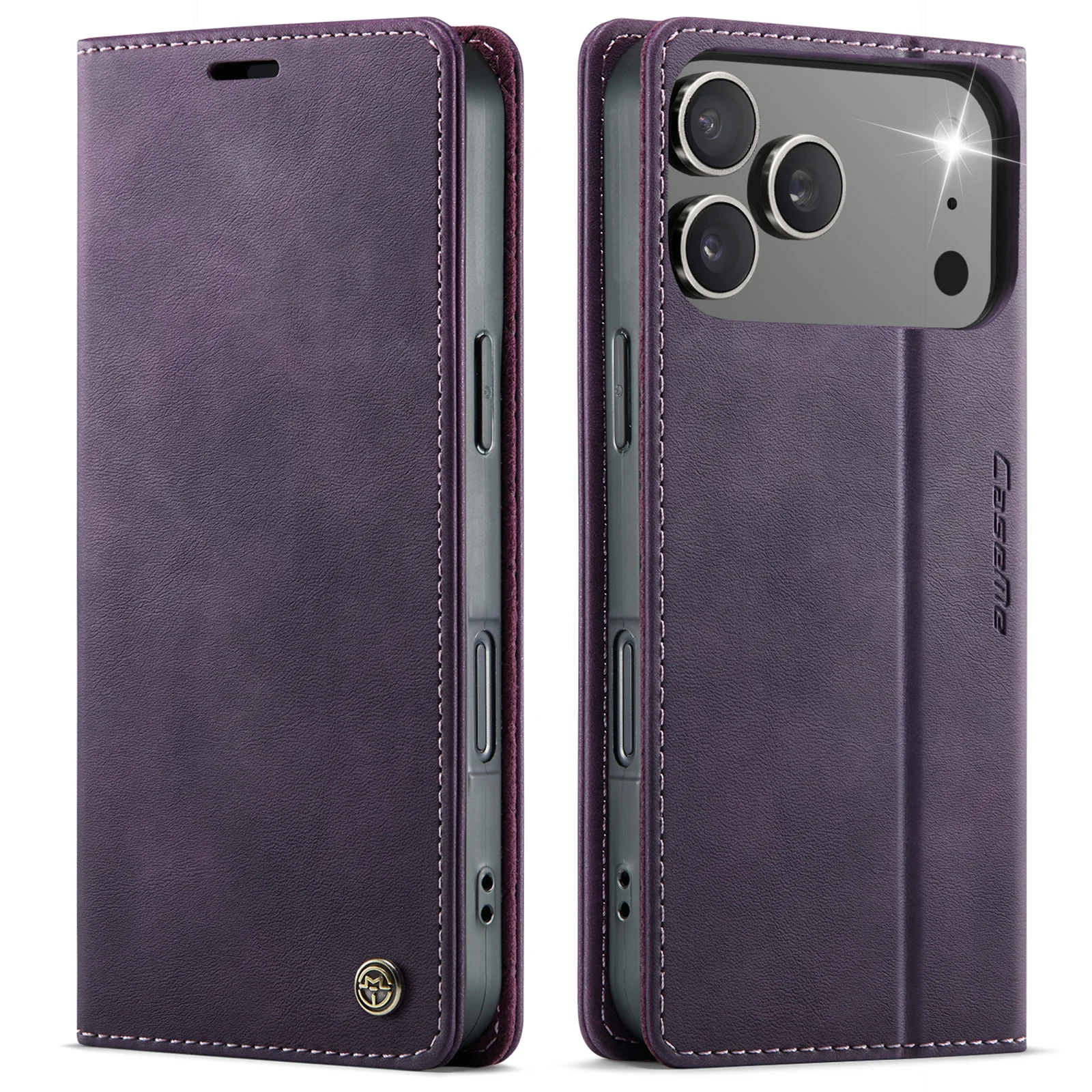 Magnetic Wallet Case Flip PU Leather with Card Slot and Money Pocket