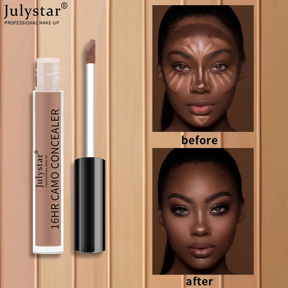 6 colors concealer, waterproof and sweatproof long-lasting concealer, can be used for acne marks, dark circles, daily face touch 2