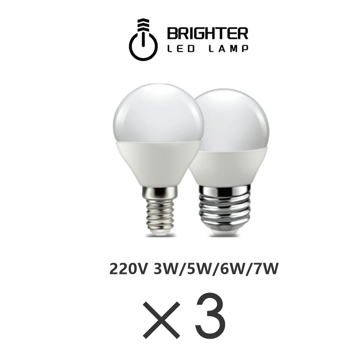 3pcs LED bulb MINI G45 220V 3W-7W Super bright warm white light suitable for down lamp kitchen living room bathroom study