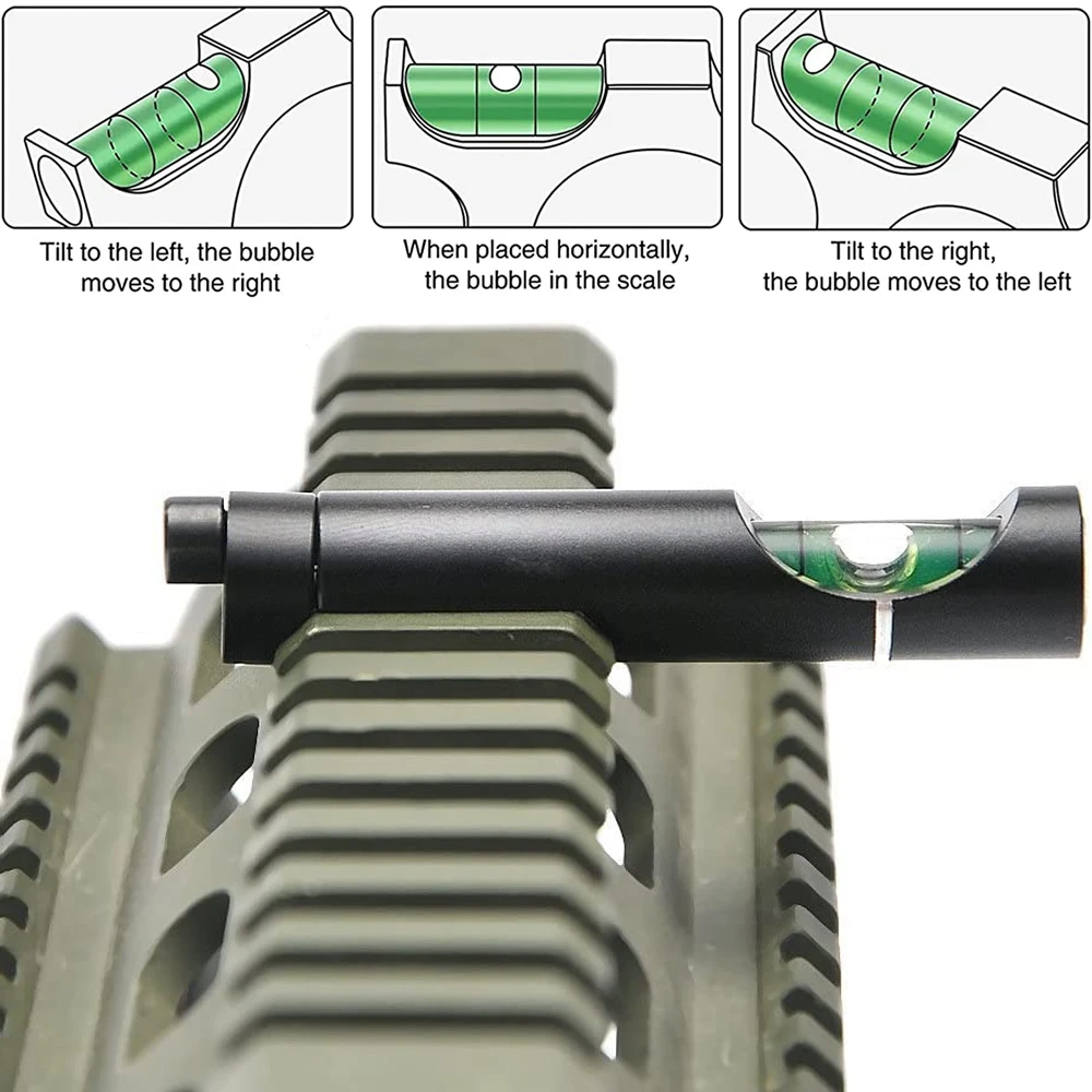Rifle Scope Mount Hunting Spirit Bubble Level Optical Scope Mounts for 11mm/20mm Picatinny Rail Rifel Scope Leveling Tool Kit Hunting Accessories