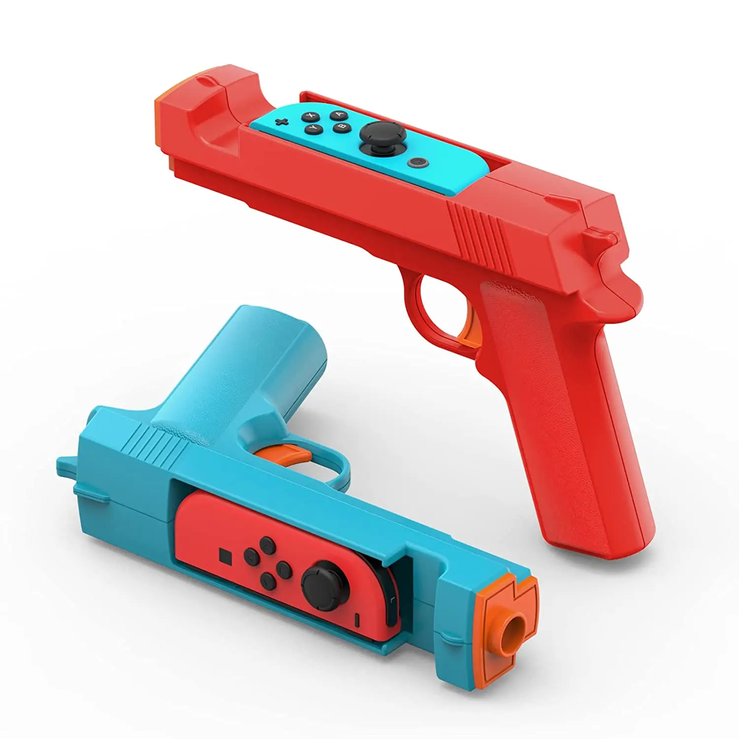 Shooting Game Gun Controller Compatible with Switch/Switch OLED Joy-Con Hand Grip Motion Controller for NS Shooter Hunting Games