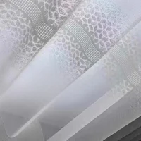 1PC Luxury Style Living Room Transparent Window Finished Curtain French Window Bedroom Screen Sunshade Breathable White Screen 2