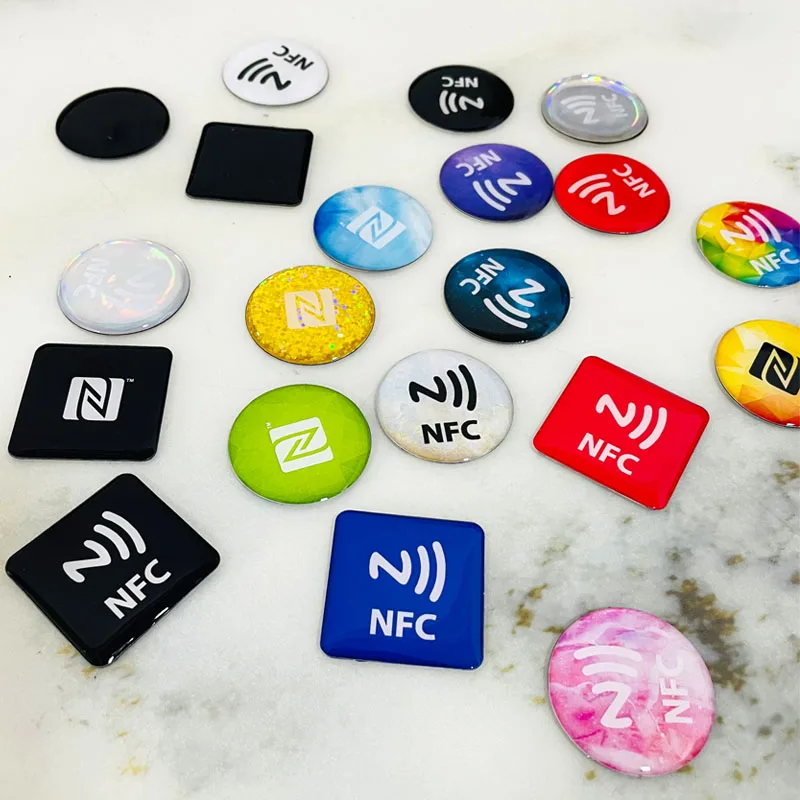 On-metal NFC Epoxy Tags NFC Sticker Anti Metal NFC213 All NFC Phone Available RFID NFC tag Stickers