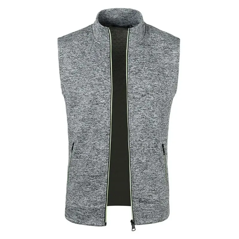 Animal Game Mens Sleeveless Tank Tops Outdoor Casual Sweatshirts Outdoor Cycling Zipper Work Vests Hiking Streetwear Jackets