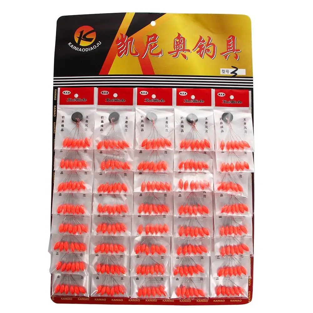 Description Picture 2 of itemBuoys Space Oval Bean Fishing Stopper Mixed color Oval Fishing Float Floating Beans Seven-star Float Fishing Float Bobber