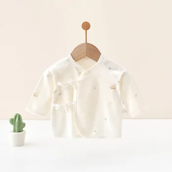 سترة AYNIGIELL لحديثي الولادة من عمر 0 إلى 3 أمتار لغرفة التسليم، سترة مناسبة للأطفال من القطن الخالص الناعم للأطفال الذكور والإناث 4