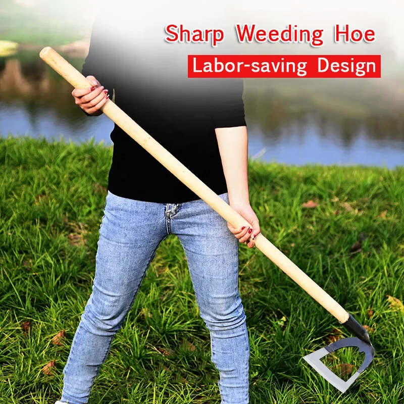 Gardening Hoe Hollow Hoe Weeding Rake Labor-saving Weeding & Loosening Soil Artifact Harrow Handheld steel weeding hoe Hoe Farm Tool Gardening