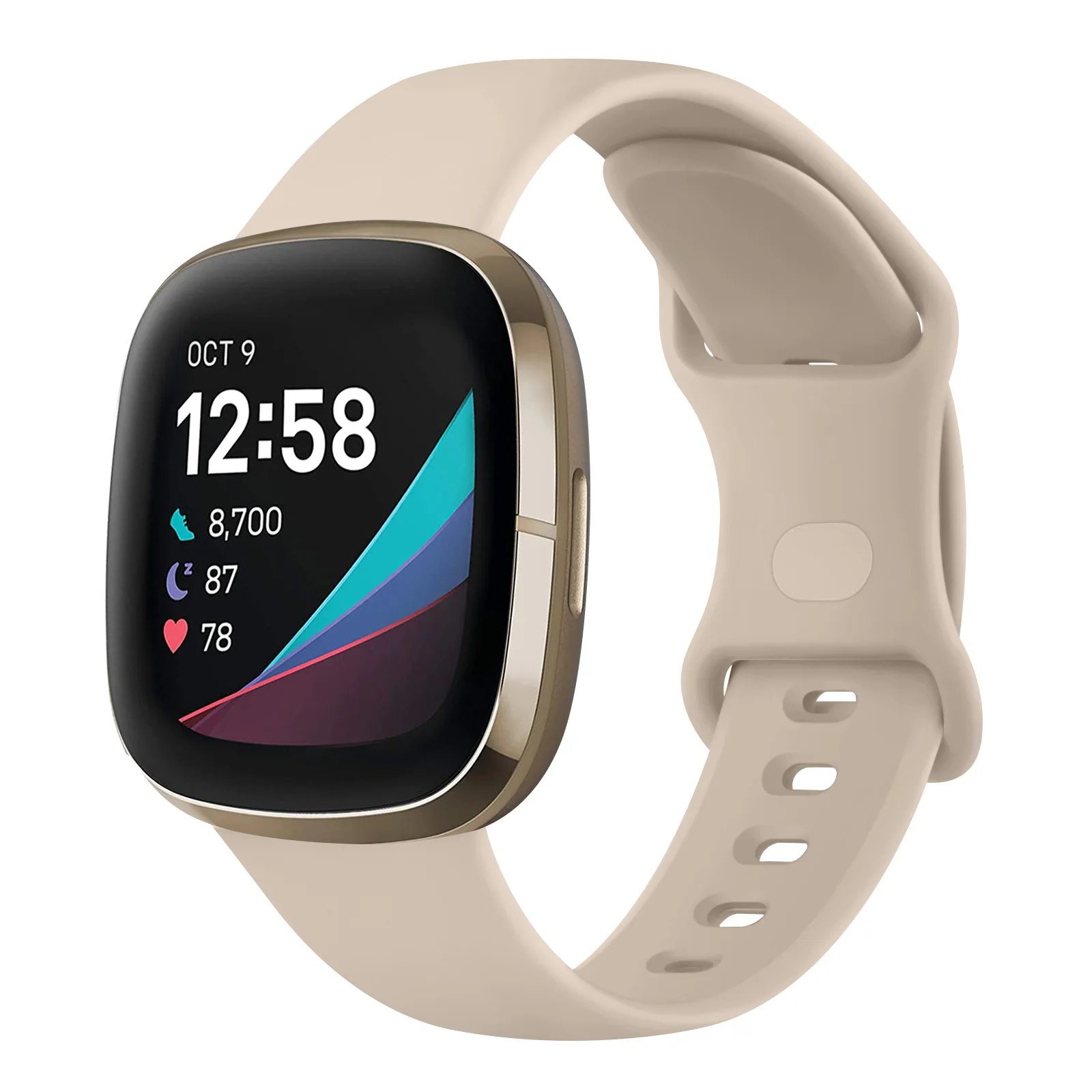 Silicone Smartwatch Strap - Adjustable Wristband Bracelet