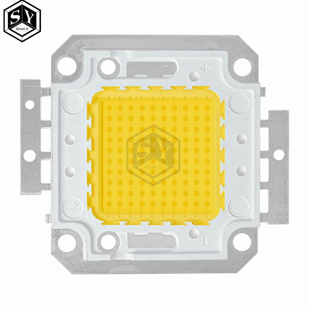 Dual White LED Light Chip for DIY Floodlight Spotlight Bulbs - COB Integrated, Multiple Wattage Options