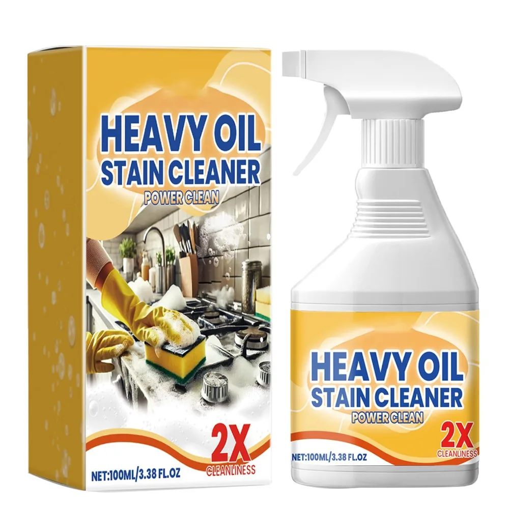 New 100ml Kitchen Heavy Oil Cleaner Quick Cleaning Remove Dirt Heavy Duty Degreaser All Purpose Cleaning Grills Cleaner Spray