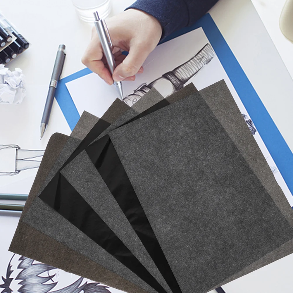 Craft Tracing Paper 50 Pcs Copy Paper Graphite Carbon Drawing Transfer Tracing Artist Chair 2900X2100X010CM for Wood Small Office