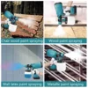 1000ML Electric Spray Gun High Power Cordless Paint Sprayer HVLP Auto Furniture Steel Coating Airbrush For Makita 18V Battery 2