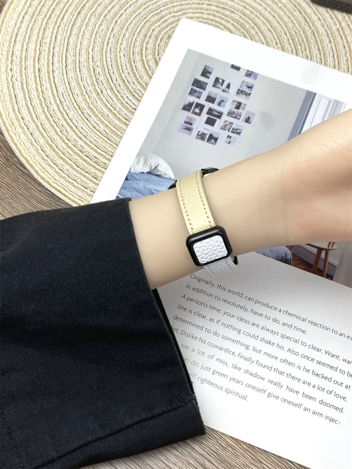 Bracelet de montre pour iwatch 42/44/45/46/49 mm 38/40/41 mm Bracelet de montre tendance en cuir PU pour montres série Ultra2 série 10/9/8/7/6/5/4/3/2/1_voghion.com