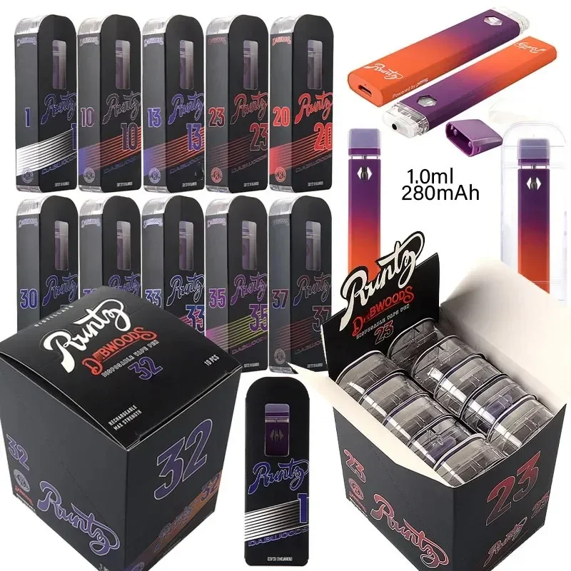 

Runty Dabwoods Runtz X Litty Vape Pen Rechargeable 280mAh Battery Micro USB Charger Empty Device Pods 1.0ml Starter Kits E Cigs