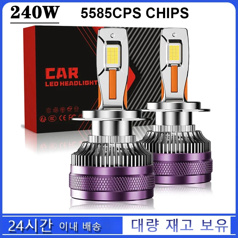 

Мощная светодиодная лампа Canbus для автомобильных фар, 240 Вт, H7, H4, лампы для фар HB3 9005, HB4 9006, H1 9012, H9, H11, 6000K, 12 В, автомобили в сборе, противотуманная модель