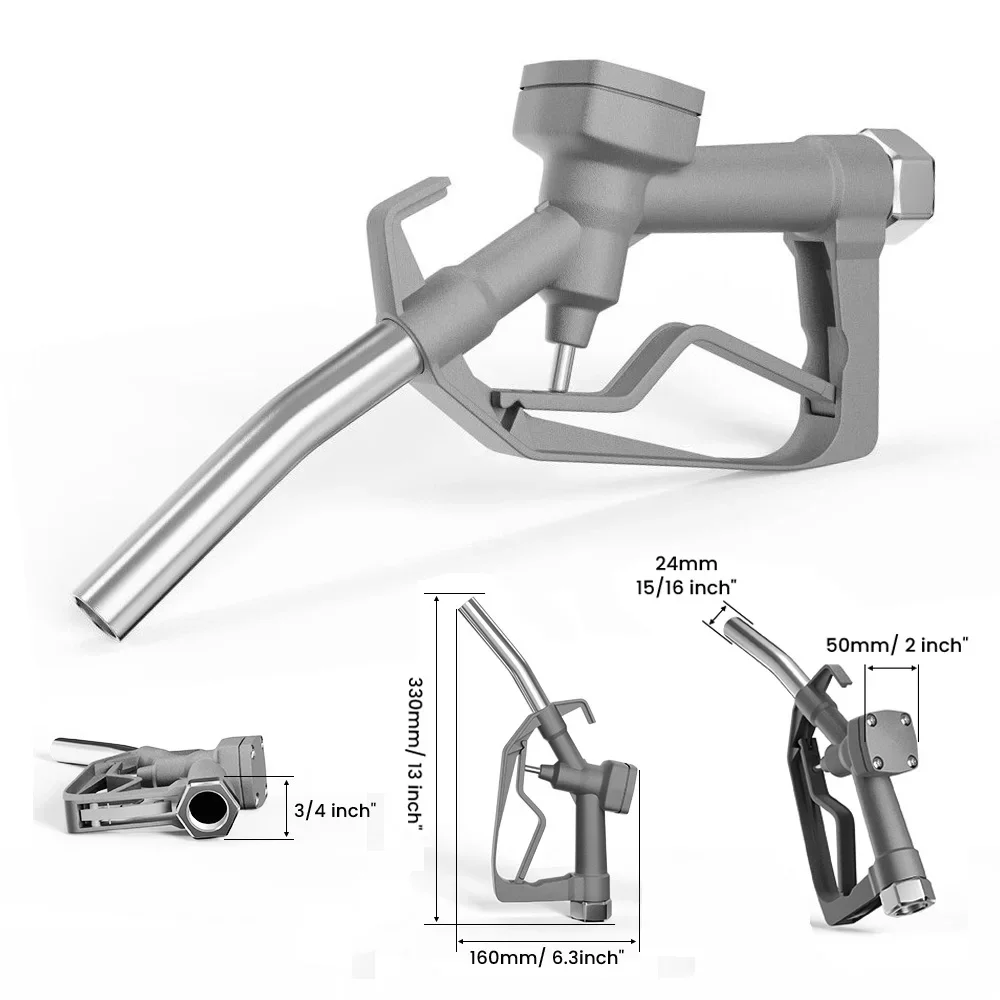 3/4" Manual Fuel Oil Dispenser Diesel refueling Gun With Nozzle Aluminum Alloy