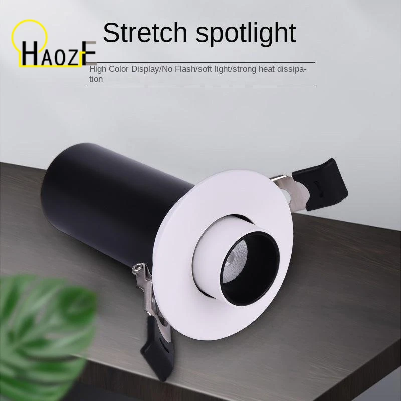 

Haoze Led Living Room Spotlight Angel Eye Background Wall Spotlight Adjustable Angle Without Main Light Lighting