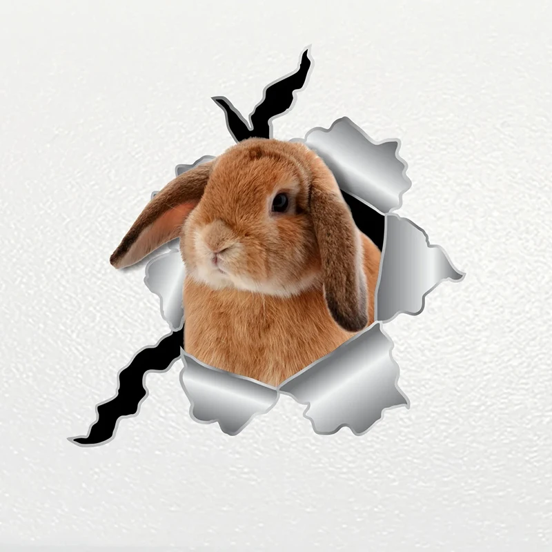 

V1029# Car Sticker Bunny Dog Pet Animal Waterproof Vinyl Decal Car Accessories Decor Pegatinas Para Coche