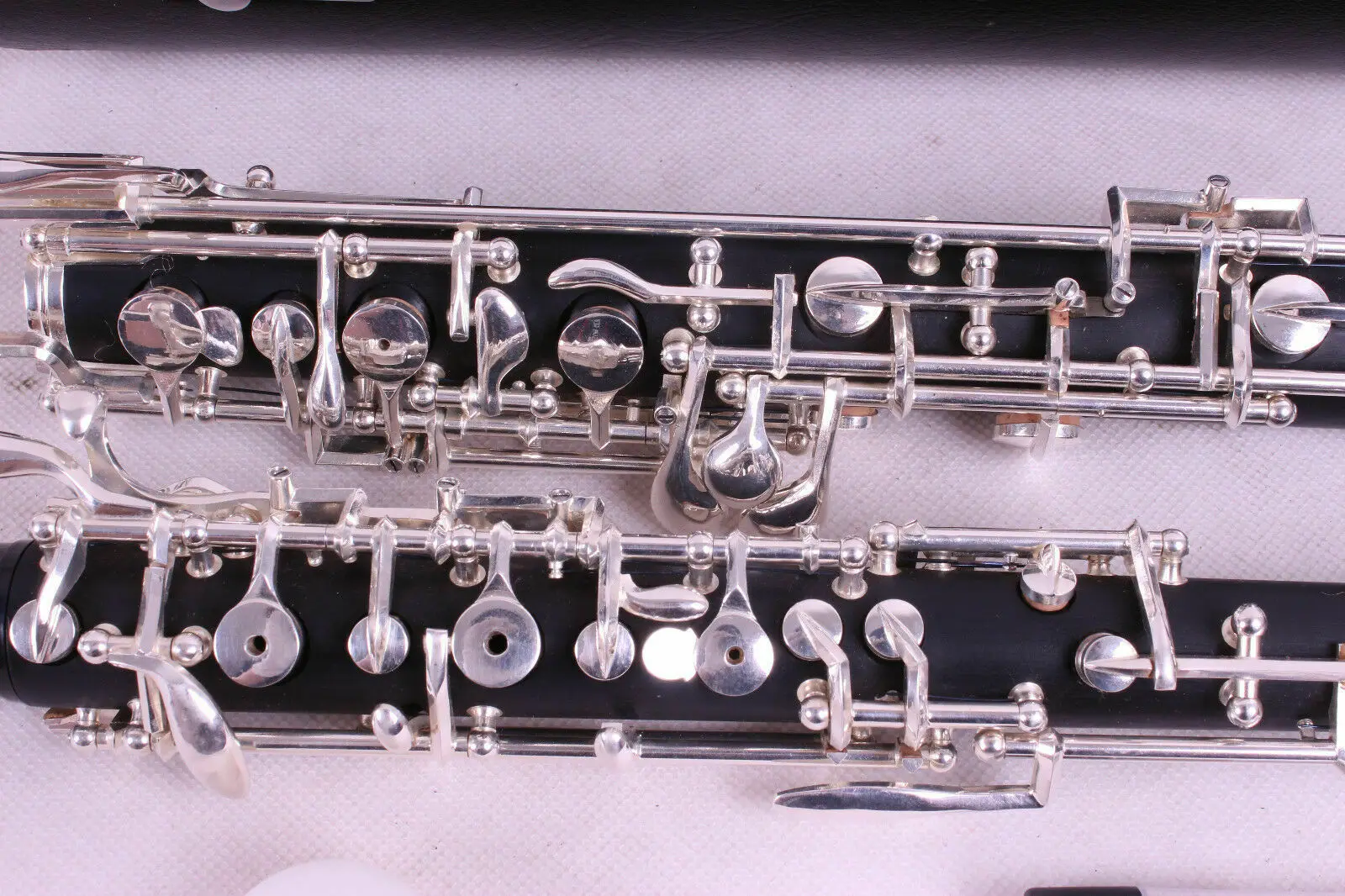 New Oboe C key Ebonite Wood 3rd Octave left F Resonance F with Oboe Case
