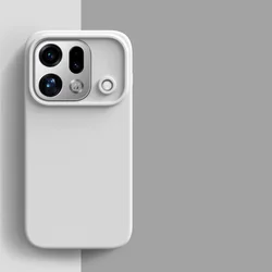 Premium Silicone Shockproof Phone Case with Luxury Protection - OPPO Find X9s Pro (White)