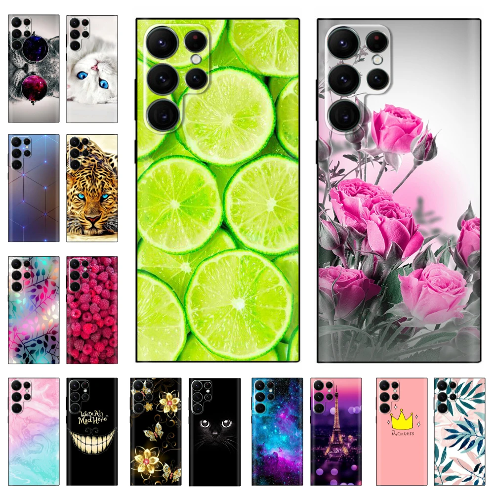 Per Samsung S22 Ultra 5G Custodia Paraurti In Silicone Cover Posteriore Morbida Per Samsung Galaxy S22 Ultra S22 + Plus 5G Cover Case Fundas