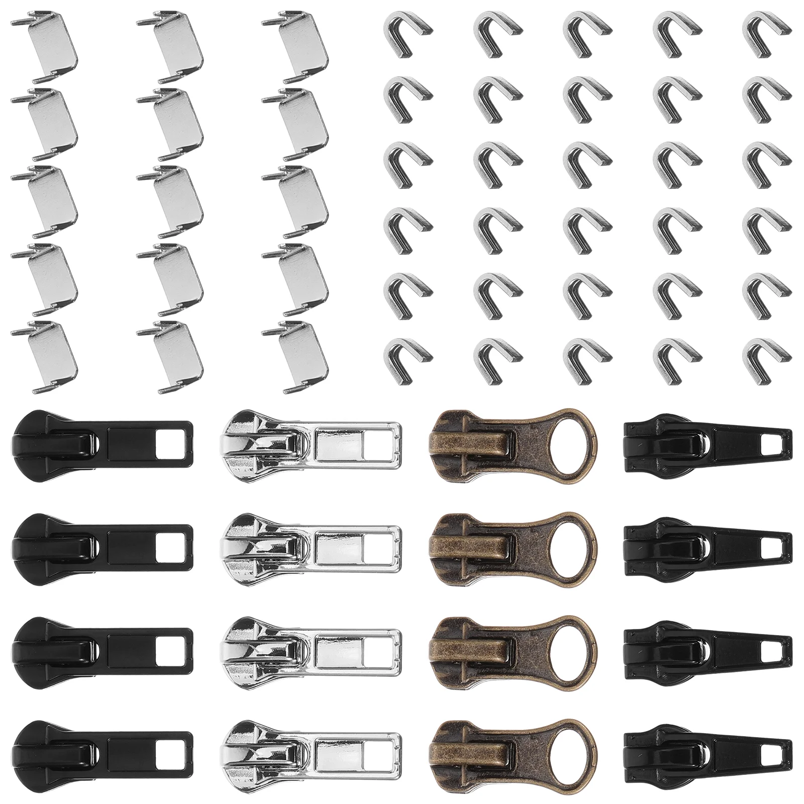 

1 Set of Replacement Zipper Pulls Set Zipper Repair Kit Suitcase Clothes Replacement Zipper Pulls