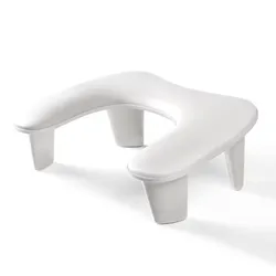 Ergonomic Portable Nail Art Hand Pillow with Tilt Design (WHITE)