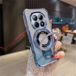 Glitter Anti - Fall Kickstand Phone Case with Magnetic Soft Cover - Honor 60 Pro (4)