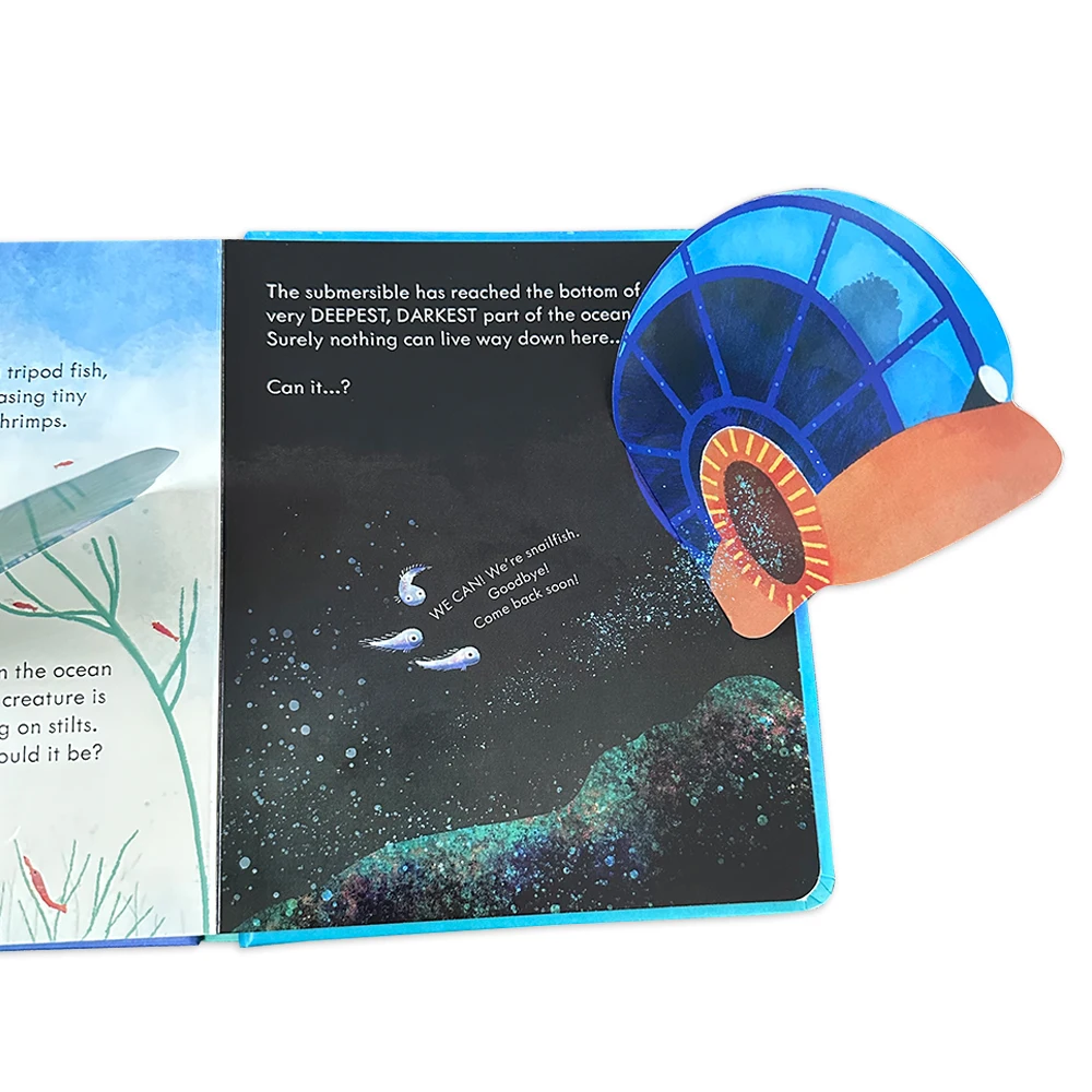 The Deep Ocean Kids Usborne Peep Inside English Picture Flip Book Children Early Education Activity Book Bedtime Reading 6