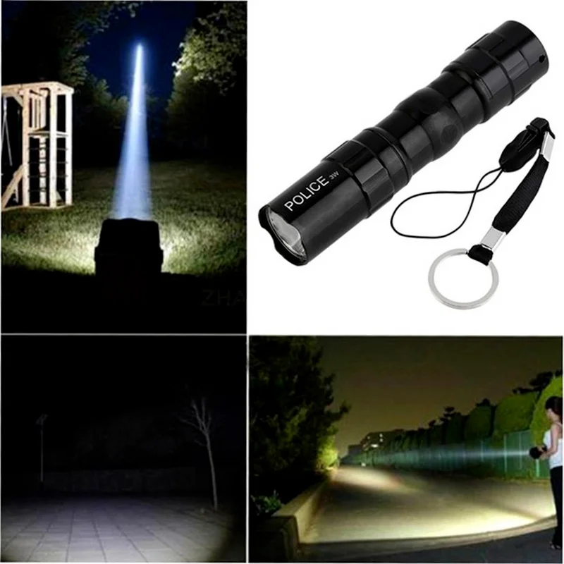 Flashlight Strong Work Light Rechargeable 3 Modes Xenon Lights Camping LED Luminous Torch Lamp Night Outdoor Flash Light