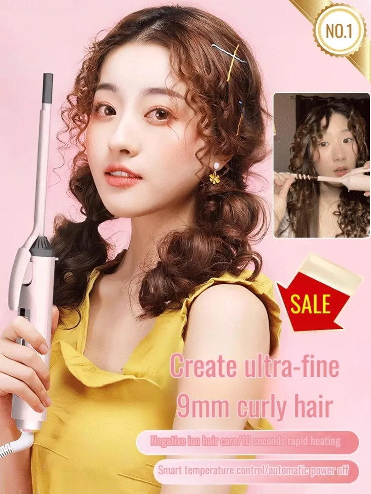 Men's and women's short hair curlers small electric iron