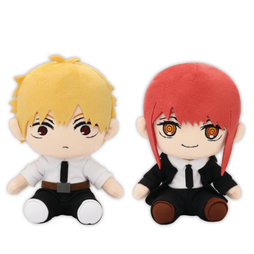 

New Kawaii Original Anime Chainsaw Man Denji Makima Plush For Boys Girls Kids Stuffed Toys Children Gifts 18CM