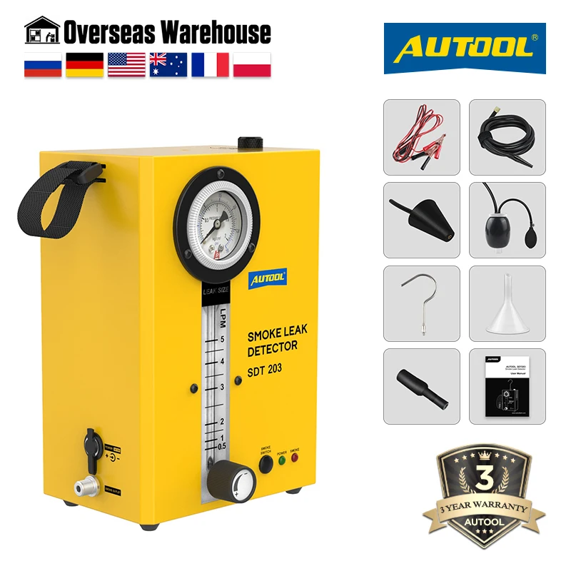 AUTOOL SDT203 Smoke Generator For Cars Smoke Leak Detector Automotive