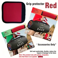 Dragonne de poignet robuste avec poignée de caisson de basses, accessoire stéréo de voiture en tissu rouge avec poignée antidérapante, Compatible avec l'amplificateur de voiture Spea 2