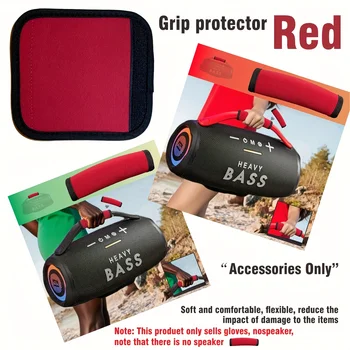 Correa de muñeca con mango de subwoofer de alta resistencia, accesorio estéreo para coche de tela roja con agarre antideslizante, Compatible con amplificador de coche Spea 2