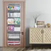 Over the Door Organizer, 6 Tiers Behind Door Storage with Clear Deep Pockets Door Hanging Organizer for Closet, Bedroom, Nursery 6