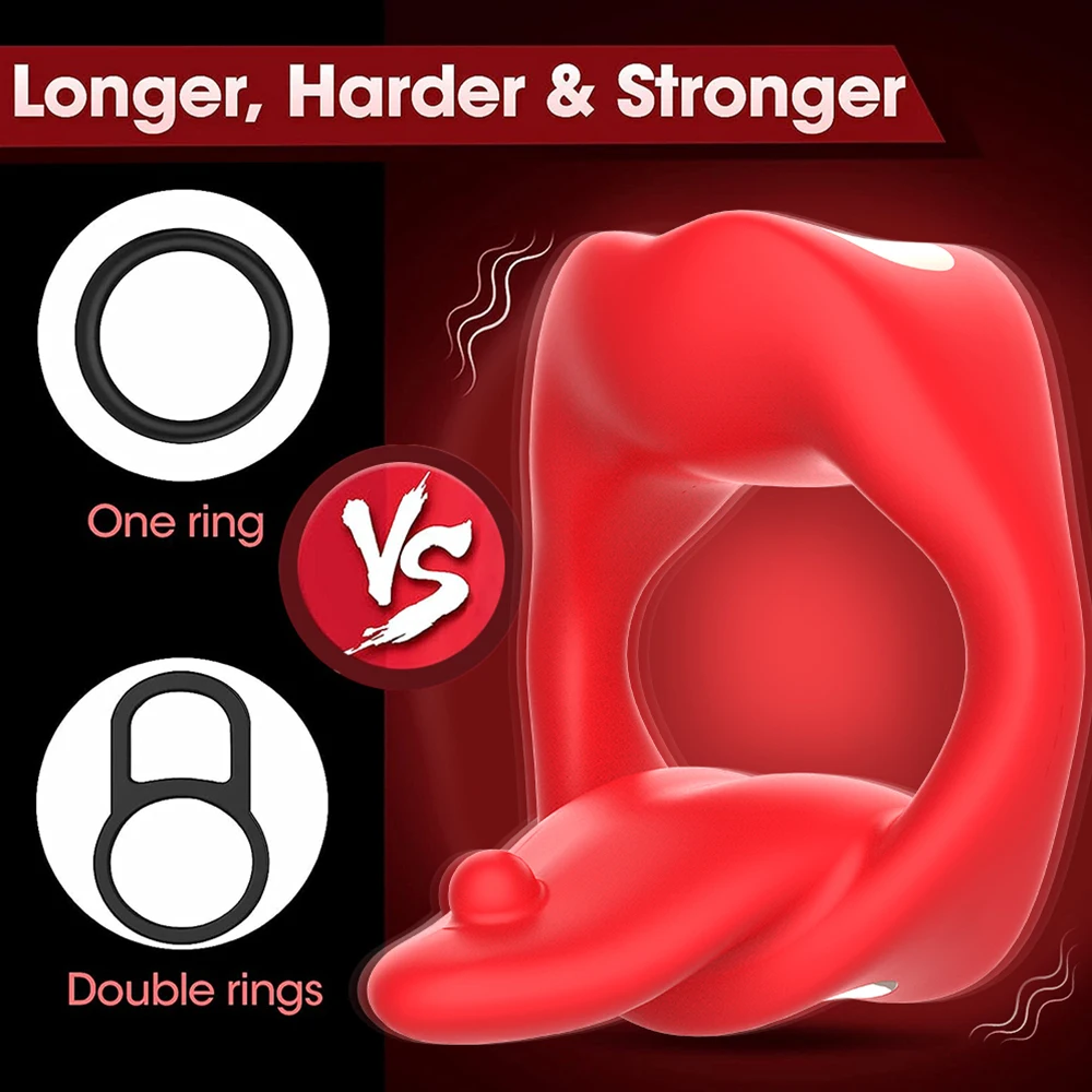 APP Control Vibrating Men Cock Penis Ring 4